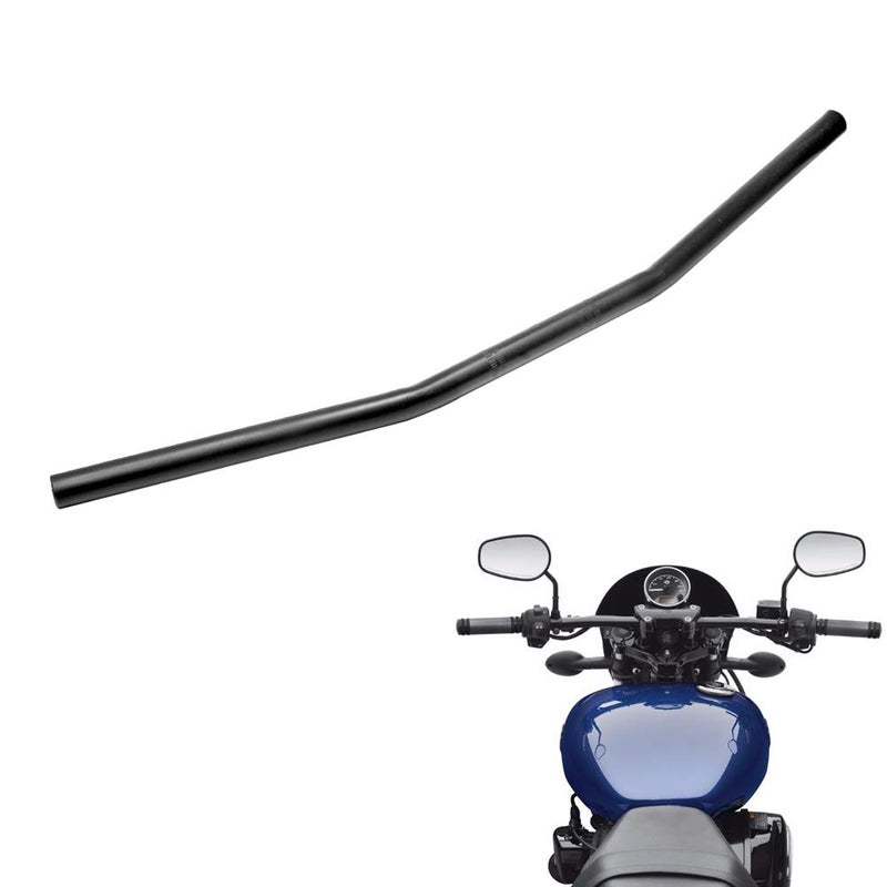 AQIMY 1" Motorcycle Handlebar 25mm Black Drag Straight Bar Cafe Racer for Honda Kawasaki Yamaha Suzuki Harley Chopper Bobber - Image 1